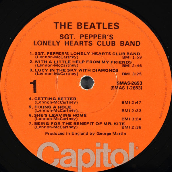 The Beatles : Sgt. Pepper's Lonely Hearts Club Band (LP, Album, RE, Win)