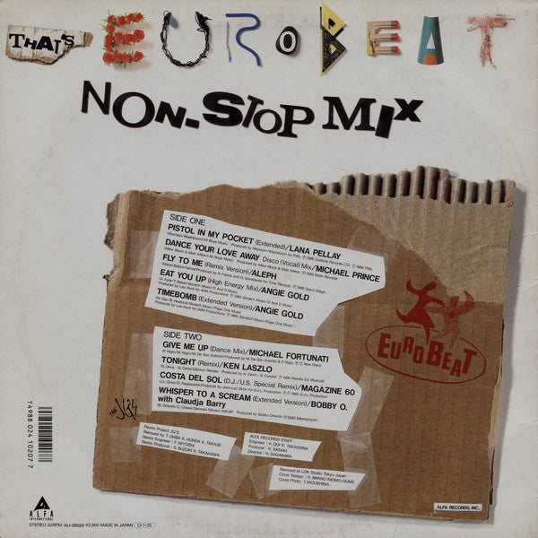 Various : That's Eurobeat Non-Stop Mix (LP, Comp, Mixed)