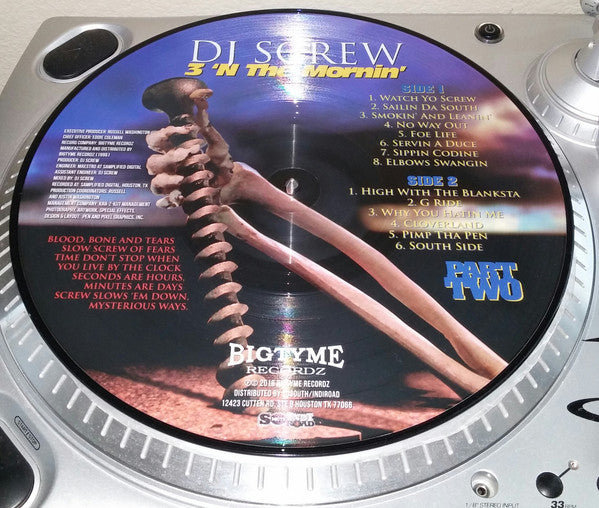 DJ Screw (2) : 3 'N The Mornin' (Part Two) (LP, Ltd, Mixed, Pic)