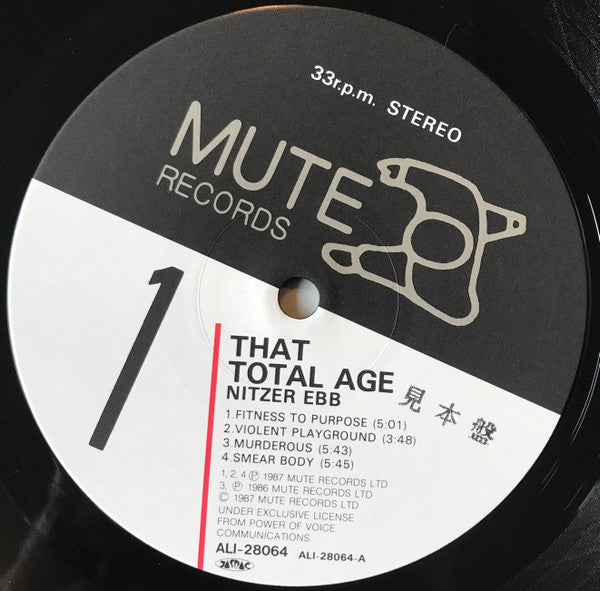 Nitzer Ebb : That Total Age (LP, Album)