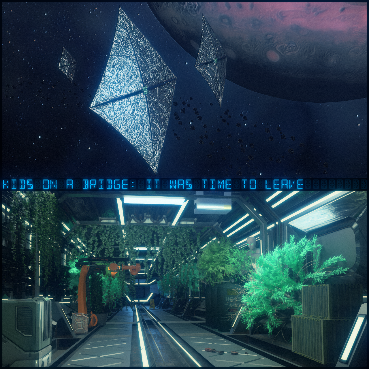 Black Marble Collective // Kids on a Bridge Futuristic Merch!