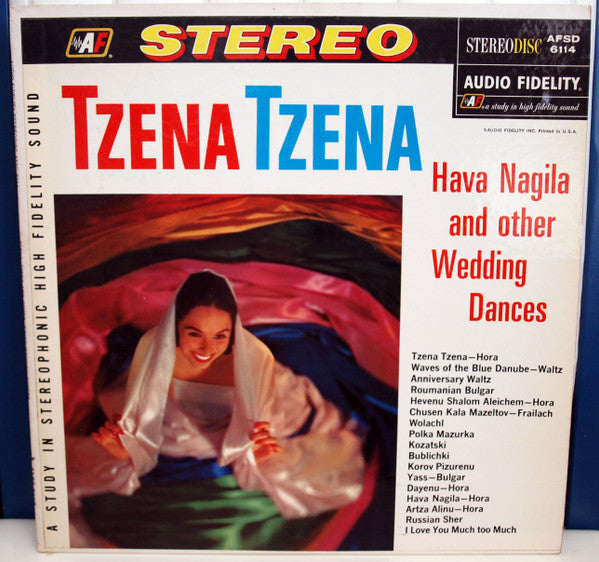 Harry Brown (18), Ray Musiker, Sonny Kippe, Skippy Sperling, Marvin Kutcher, Charles Karoll, Sam Kutcher : Tzena Tzena, Hava Nagila And Other Wedding Dances (LP, Album, Sil)