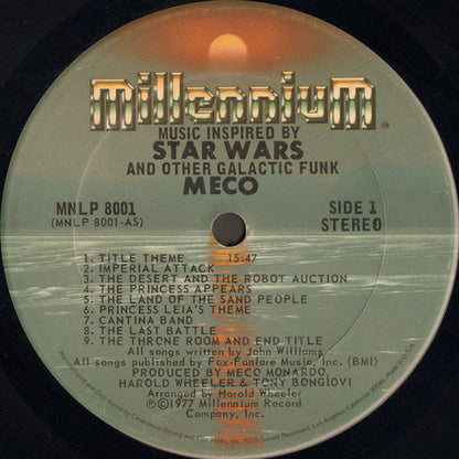 Meco* : Music Inspired By Star Wars And Other Galactic Funk (LP, Album, San)