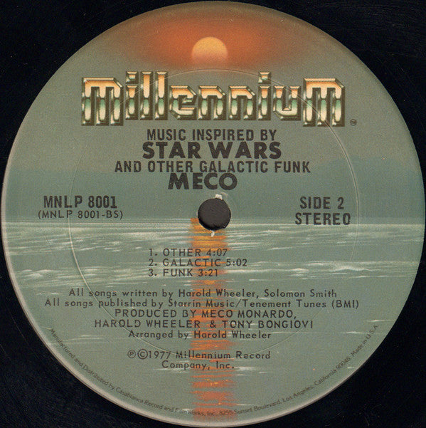 Meco* : Music Inspired By Star Wars And Other Galactic Funk (LP, Album, San)