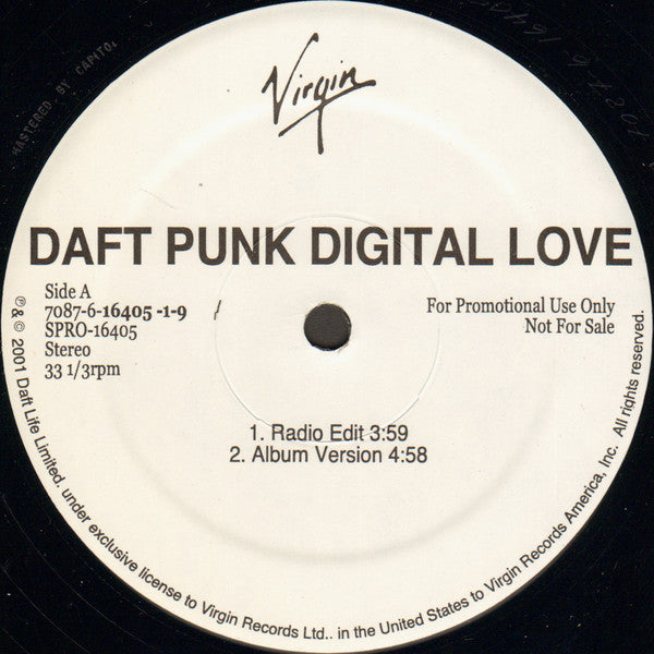 Daft Punk : Digital Love (12", Promo)