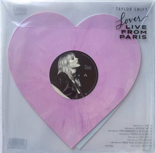 Taylor Swift : Lover (Live From Paris) (8", Shape, Pin + 8", Shape, Bab + Comp, S/Edition)
