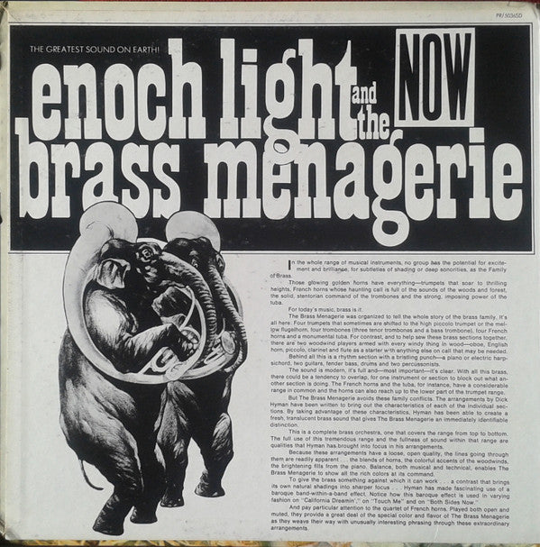 Enoch Light And The Brass Menagerie : Enoch Light And The Brass Menagerie (LP, Album, Gat)