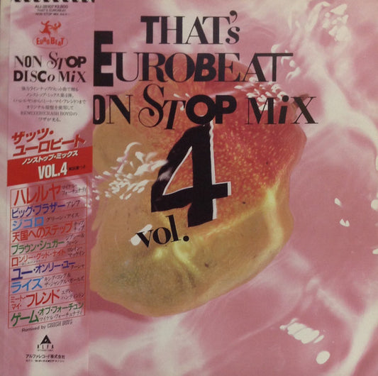 Various : That's Eurobeat Non Stop Mix Vol. 4 (LP, Comp, Mixed)