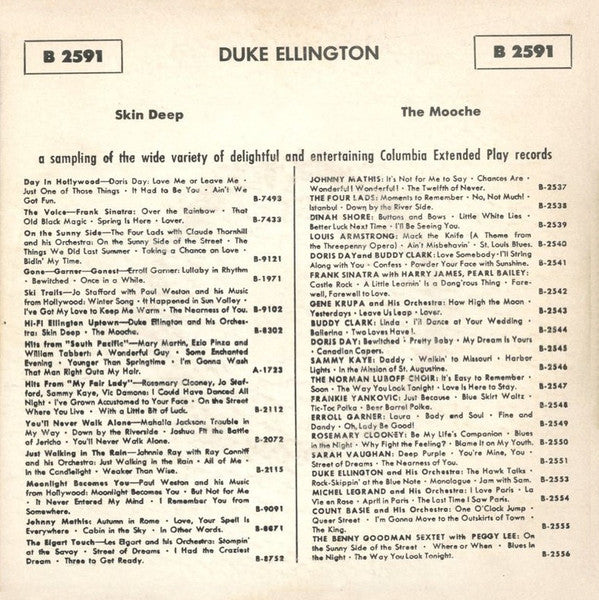 Duke Ellington : Skin Deep /  The Mooche (7", EP, RE)