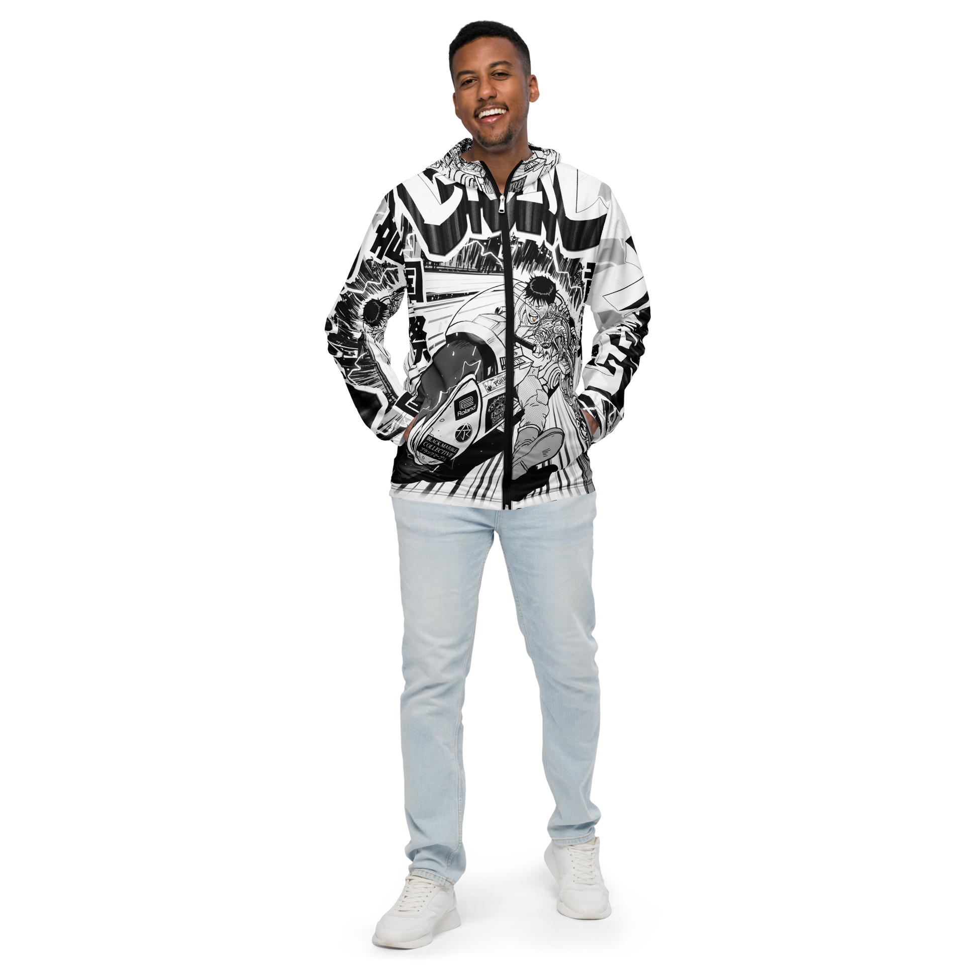NEW RAVETOOLS AKIRA Resurrection Print All Over Men's Windbreaker